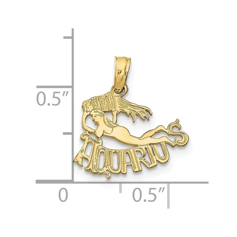 Finejewelers 10 kt Yellow Gold  Zodiac Charm 17 x 16 mm