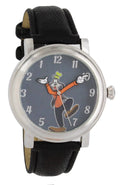 Disney Vintage Style Backward Ticking Watch Goofy Molded Hand Quartz Watch