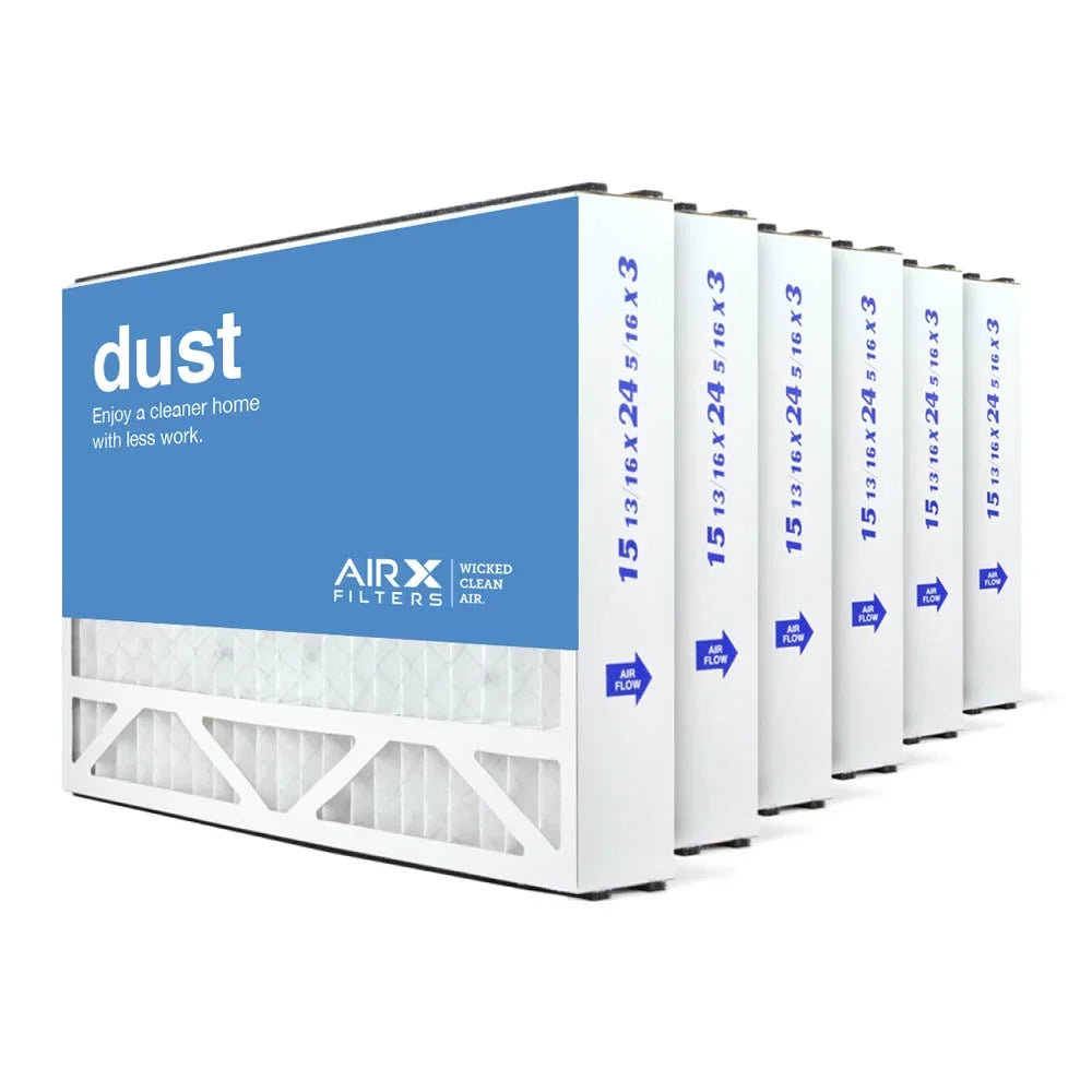 16"  25"  3"  8 Air Bear Filter Replacement, 6-Pk