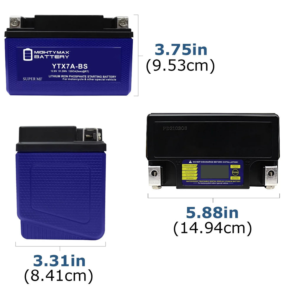 '- Lithium Replacement Battery Compatible with Peugeot Scooter 50 Tweet Evo 2014 - 2 Pack