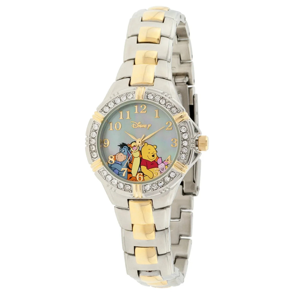 Winnie the Pooh and Friends Two-Tone Bracelet Watch with Crystal Accents