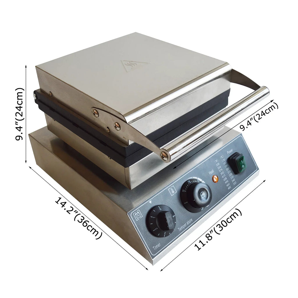 Electric Six Grid Waffle Oven Machine Commercial 6Pcs Keli Grid Scones Nonstick Baking Machine
