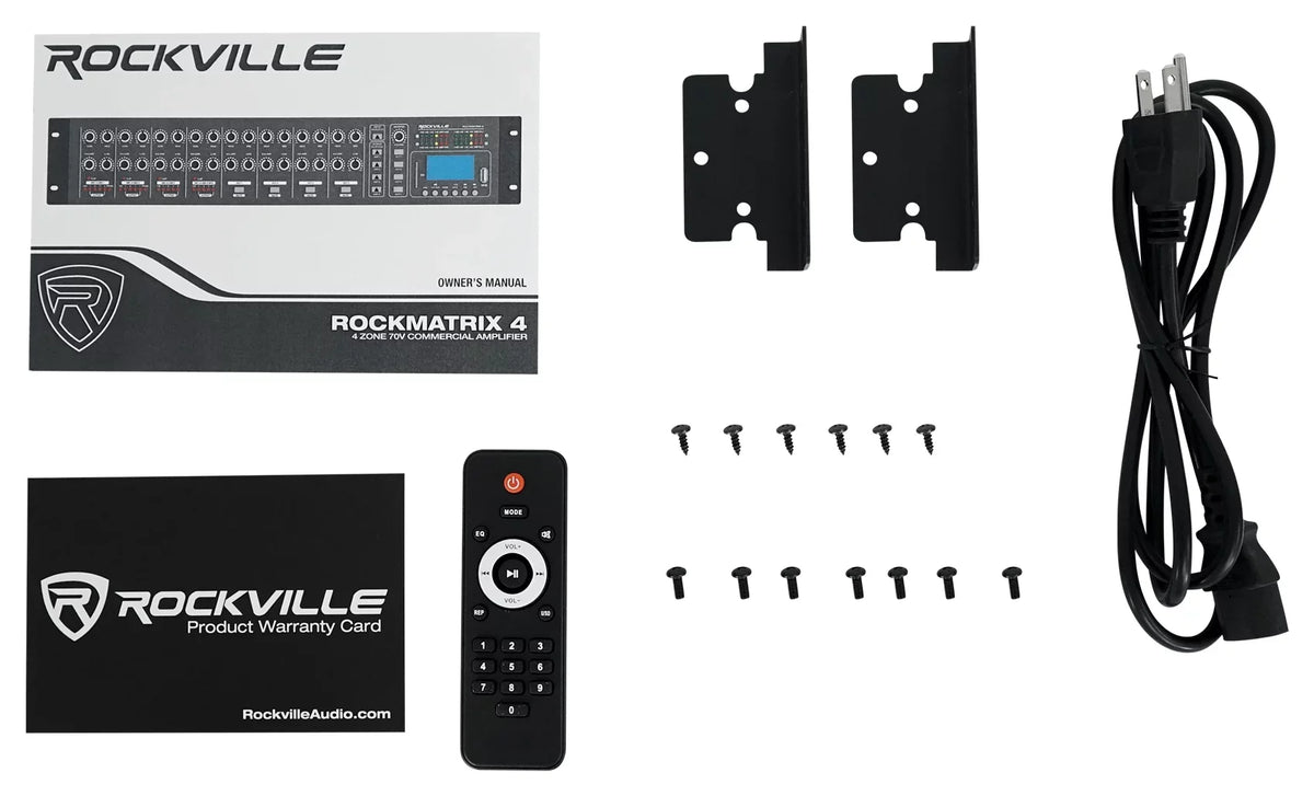 Rockville   Multi Room Home Receiver+6) Ceiling+2) Black Wall Speakers