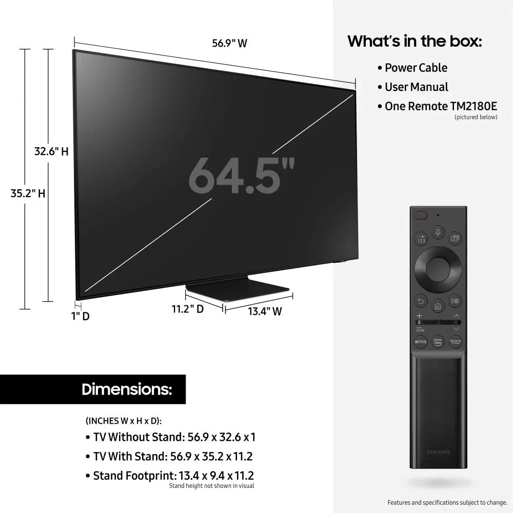 Samsung  65” Neo  4K  Smart  with an Additional 2 Year Coverage by Epic Protect (2021)