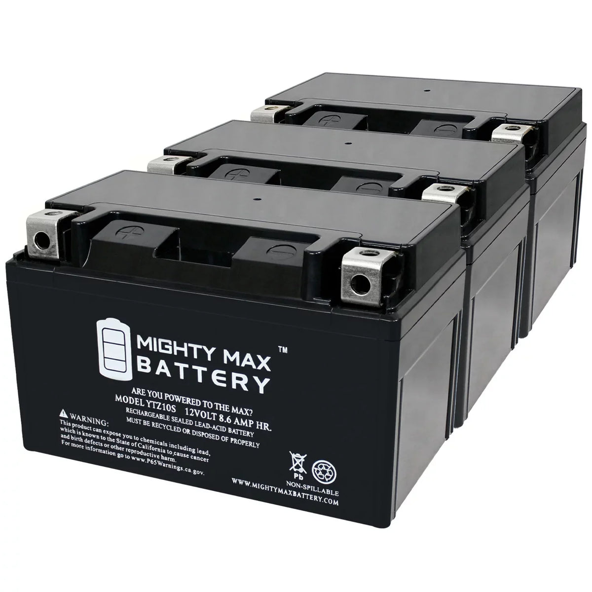 12V 8.6AH Replacement Battery fit with Suzuki 1000 - 00-17 - 3 Pack