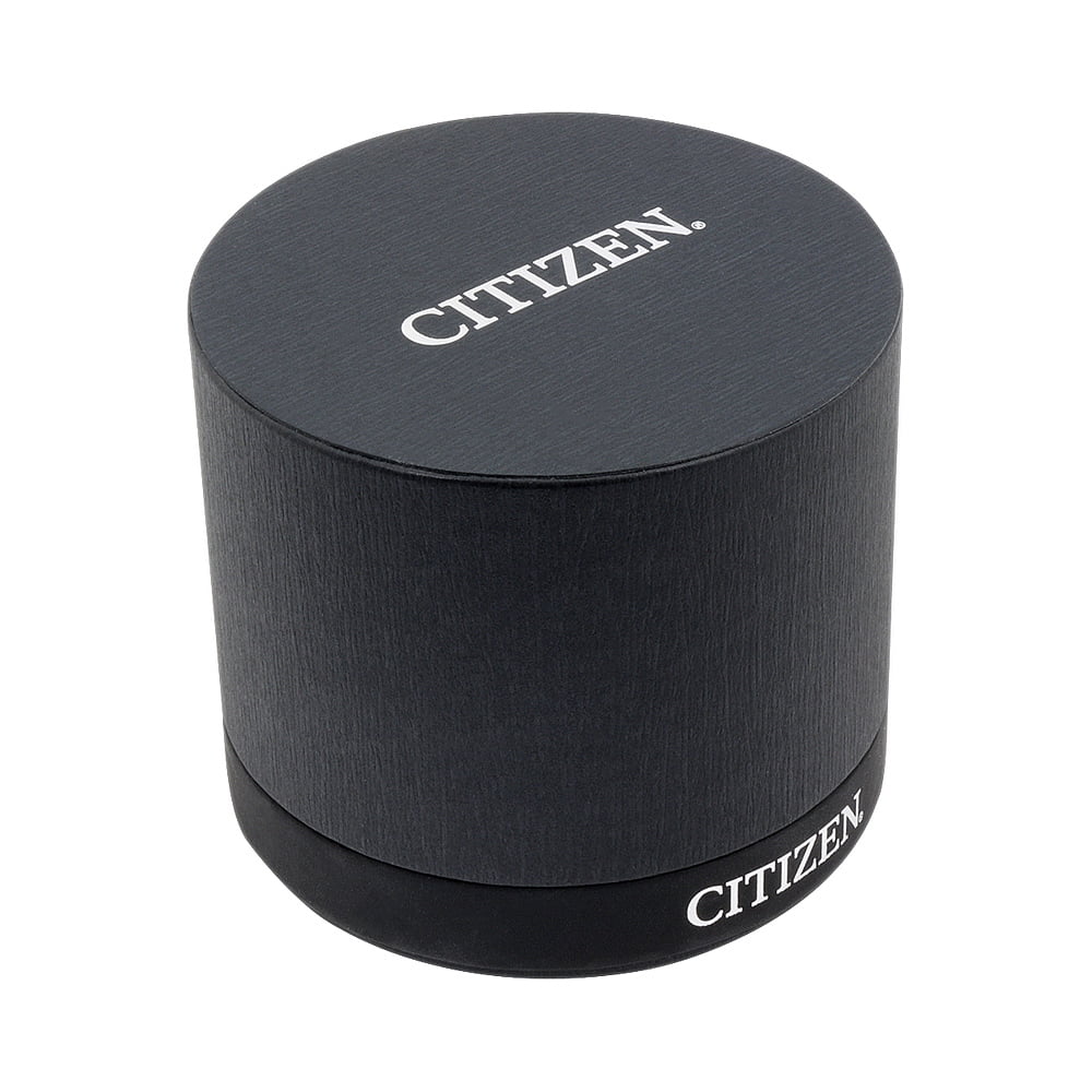 Citizen Men's Eco-Drive Black  Stainless Steel Watch -55E