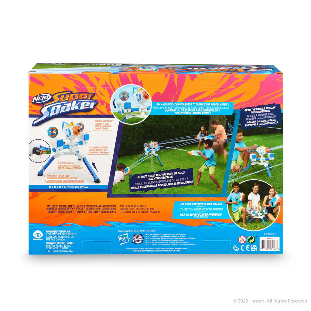 Super Soaker RoboBlaster by WowWee – Automatic Soaker Blasting Machine Drenches You in Water