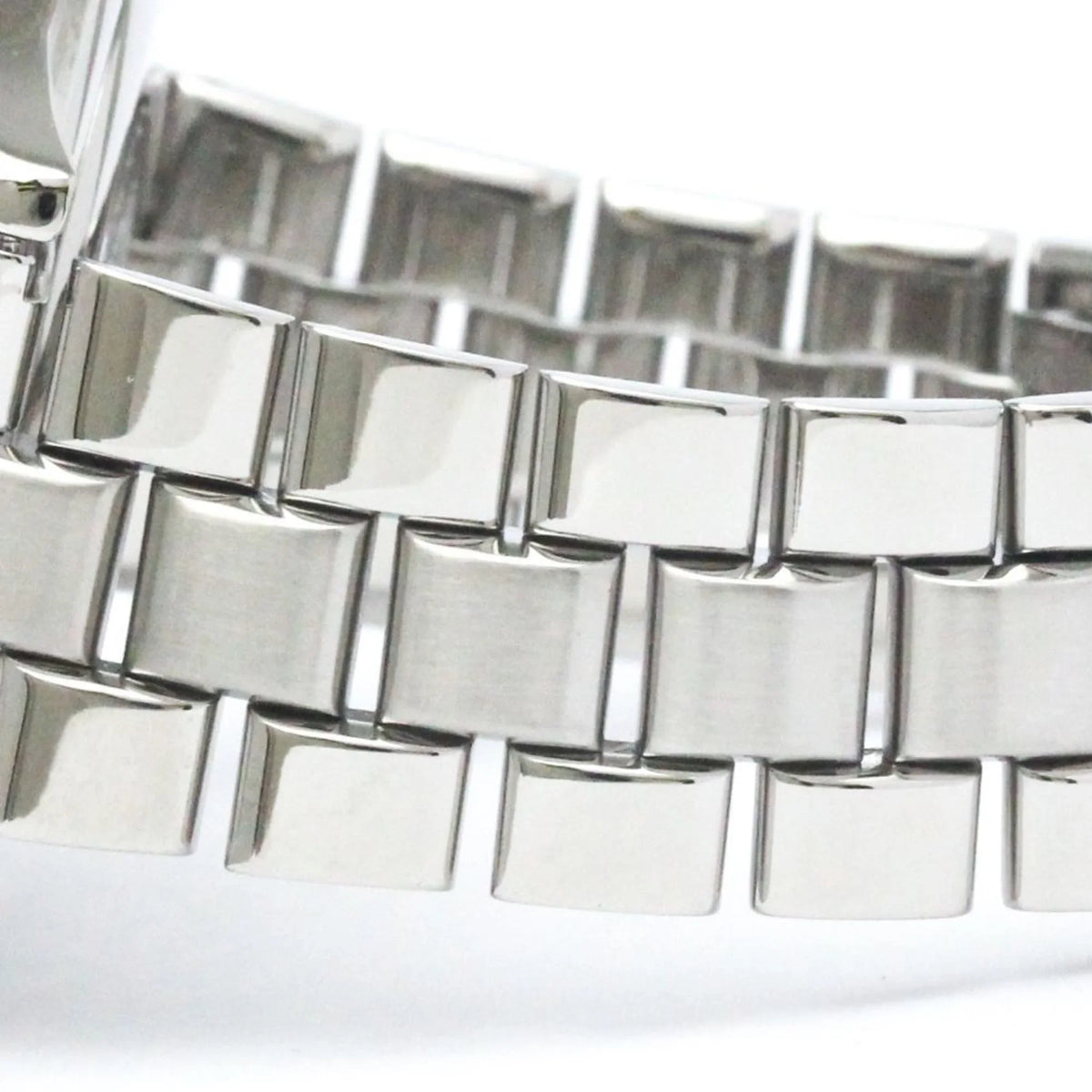 Pre-Owned Polished  Chronospace Steel Quartz Mens Watch .1  (Good)