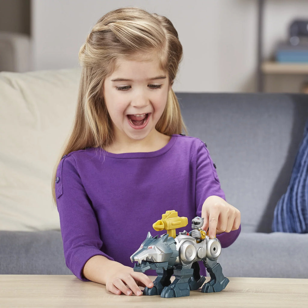 Playskool Heroes Power Rangers Silver Ranger and Wolf Zord 2-Pack Figures
