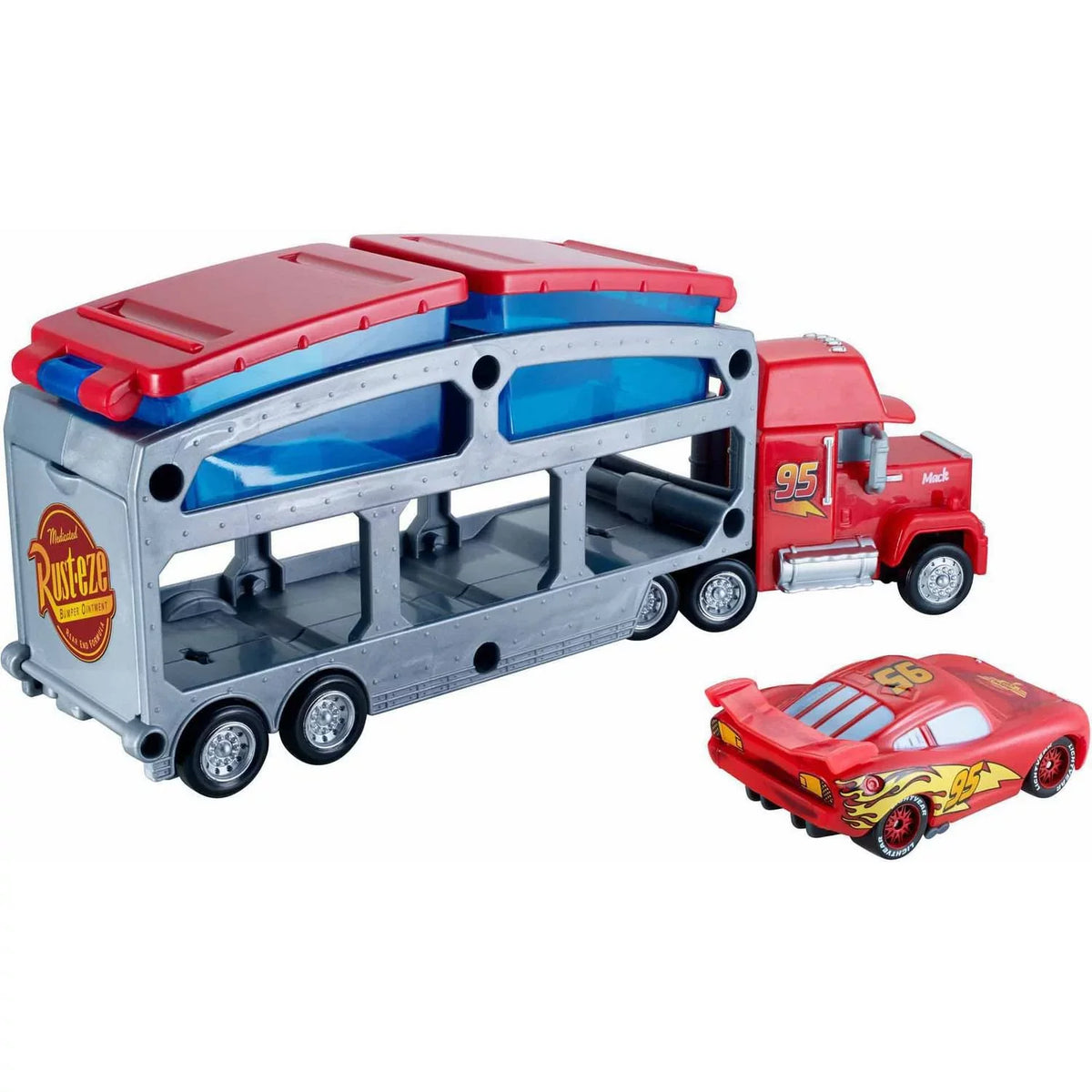 Disney/Pixar Cars Mack Dip & Dunk Trailer with Lightning McQueen