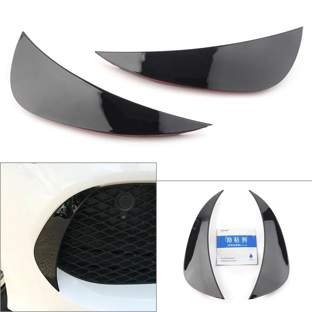 Auto Front Bumper Air Vent Cover Trim Glossy Black  For Mercedes Benz   -Class     2015 2016 2017 2018