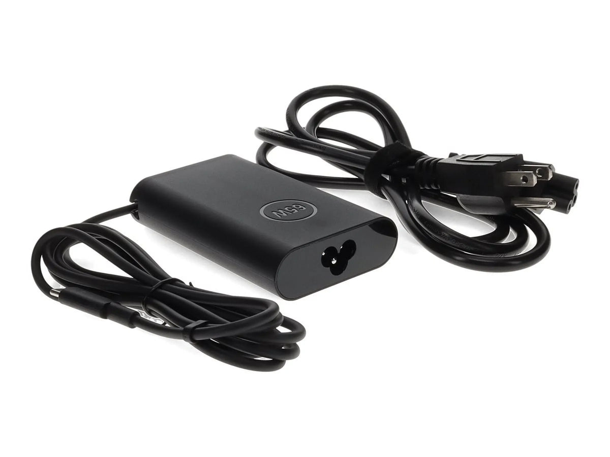 AddOn - Power adapter - 65 Watt - black - for Dell Chromebook 13 3380; Latitude 13 3380, 5289 2-In-1, 52XX 2-in-1, 7212, 7389 2-in-1
