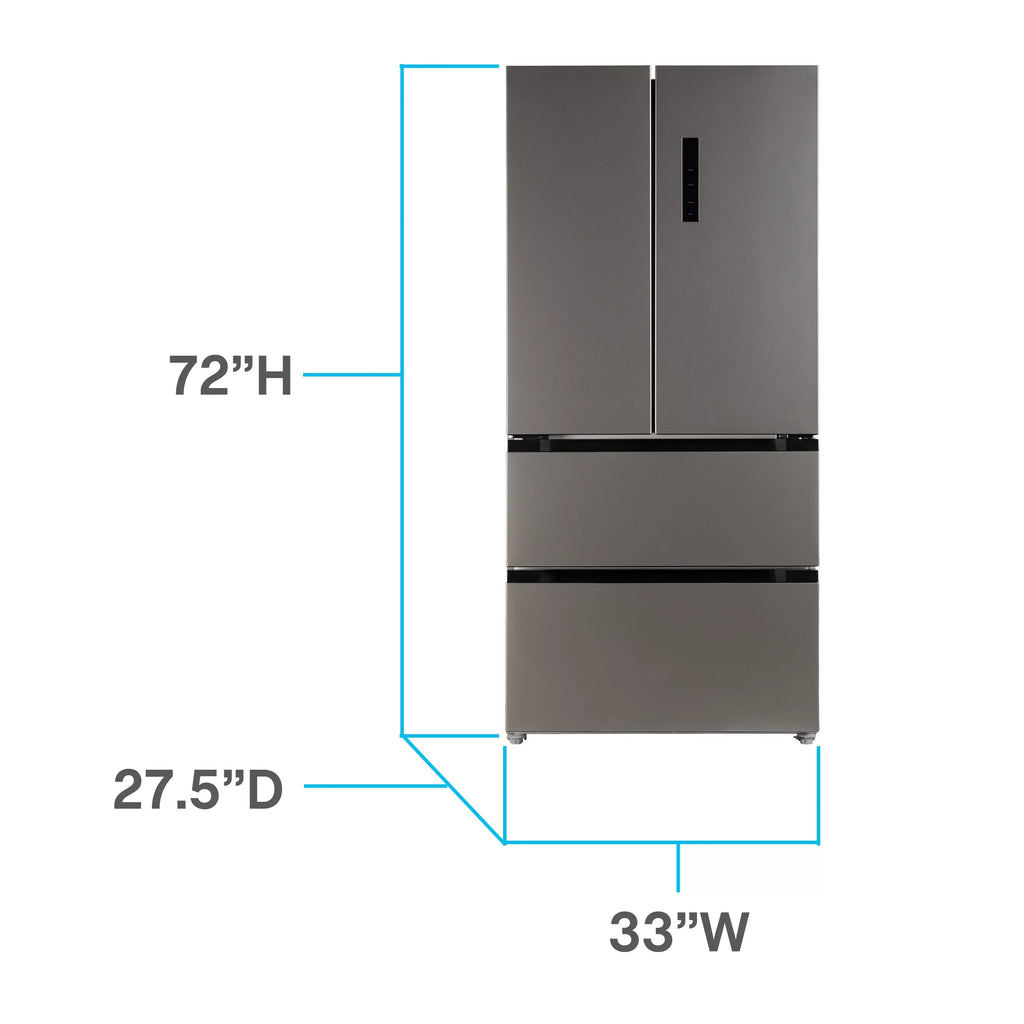 Avanti Frost Free French Door Refrigerator, 18.0 cu. ft., in Stainless Steel ()