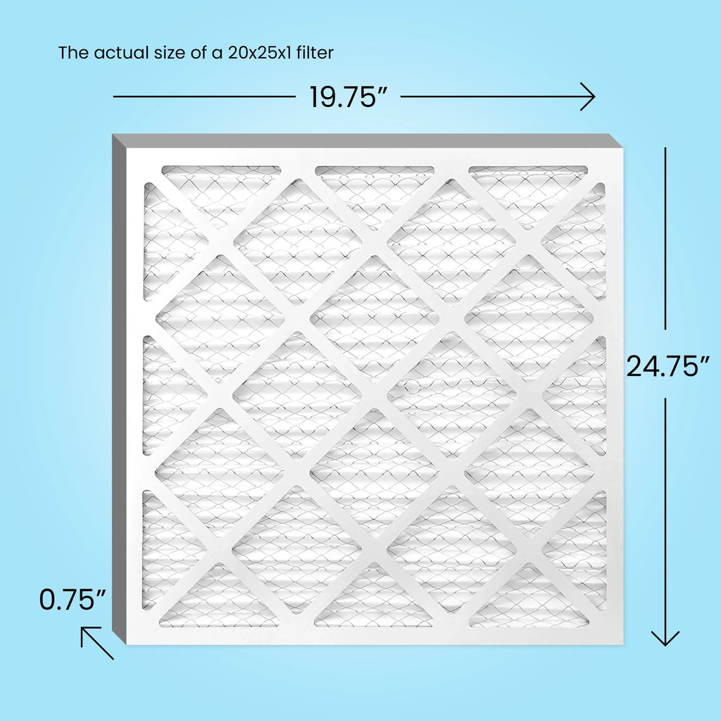 Simply Filters, 20x25x1 Air Filter,  11,  1000,  Furnace Air Filter, 6-Pack