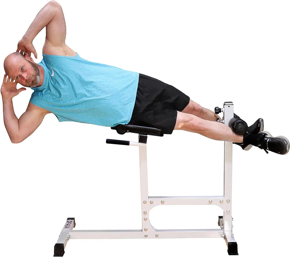 Hyperextension Bench Chair – 400  Capacity – Fully Adjustable Hyper Extension Back Exercise Fitness Station For Strength Training By