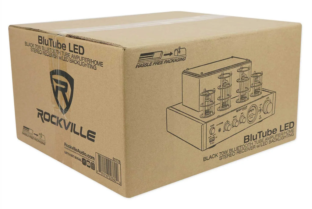 Rockville  Tube Amp/Home Theater Receiver+(8) 6.5" White Ceiling Speakers