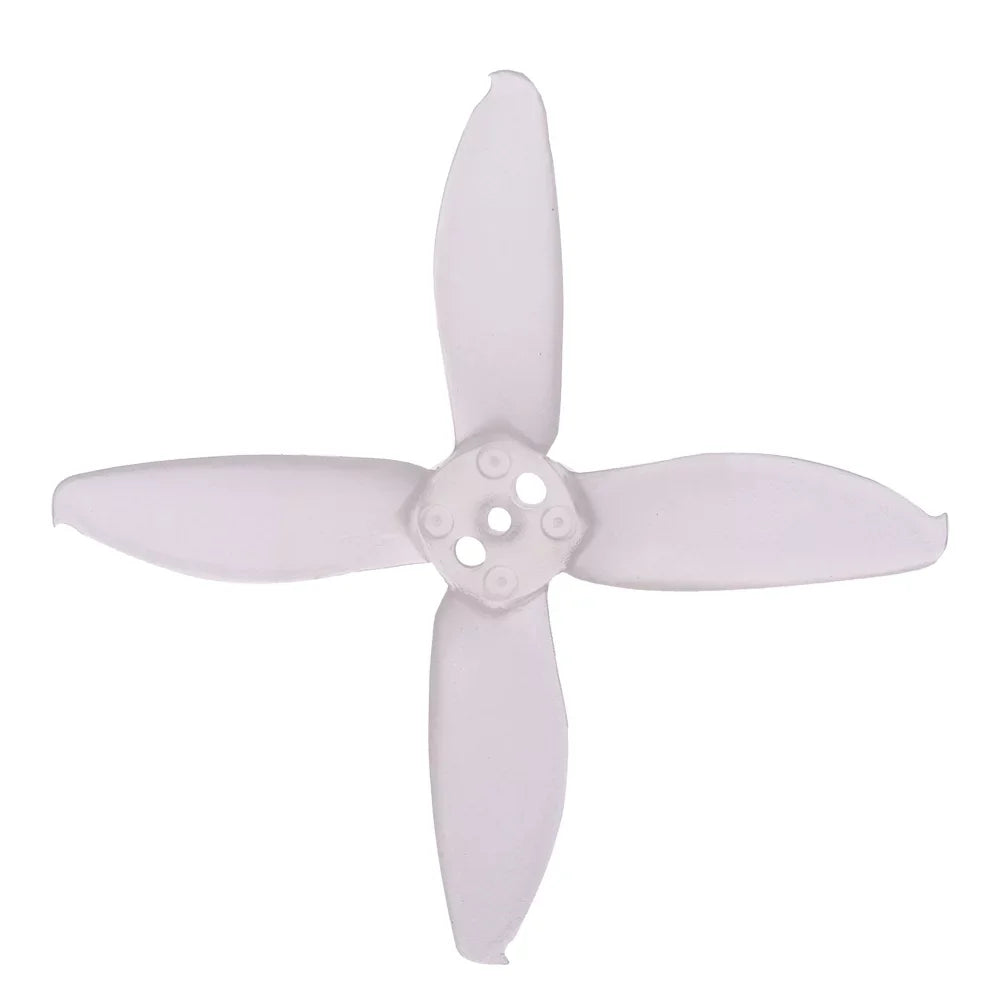 12 Pairs   Micro 2 Inch 4-blade Transparent Propellers   for 1106 1104 Motor  Racing Drone