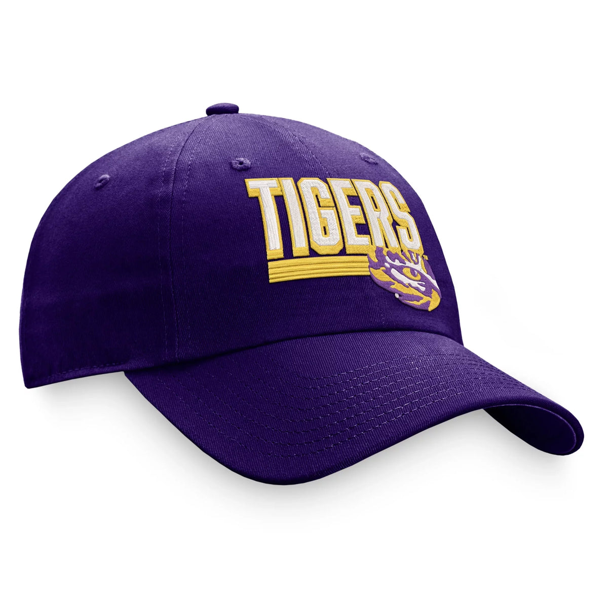 Men's Top of the World Purple  Tigers Slice Adjustable Hat -