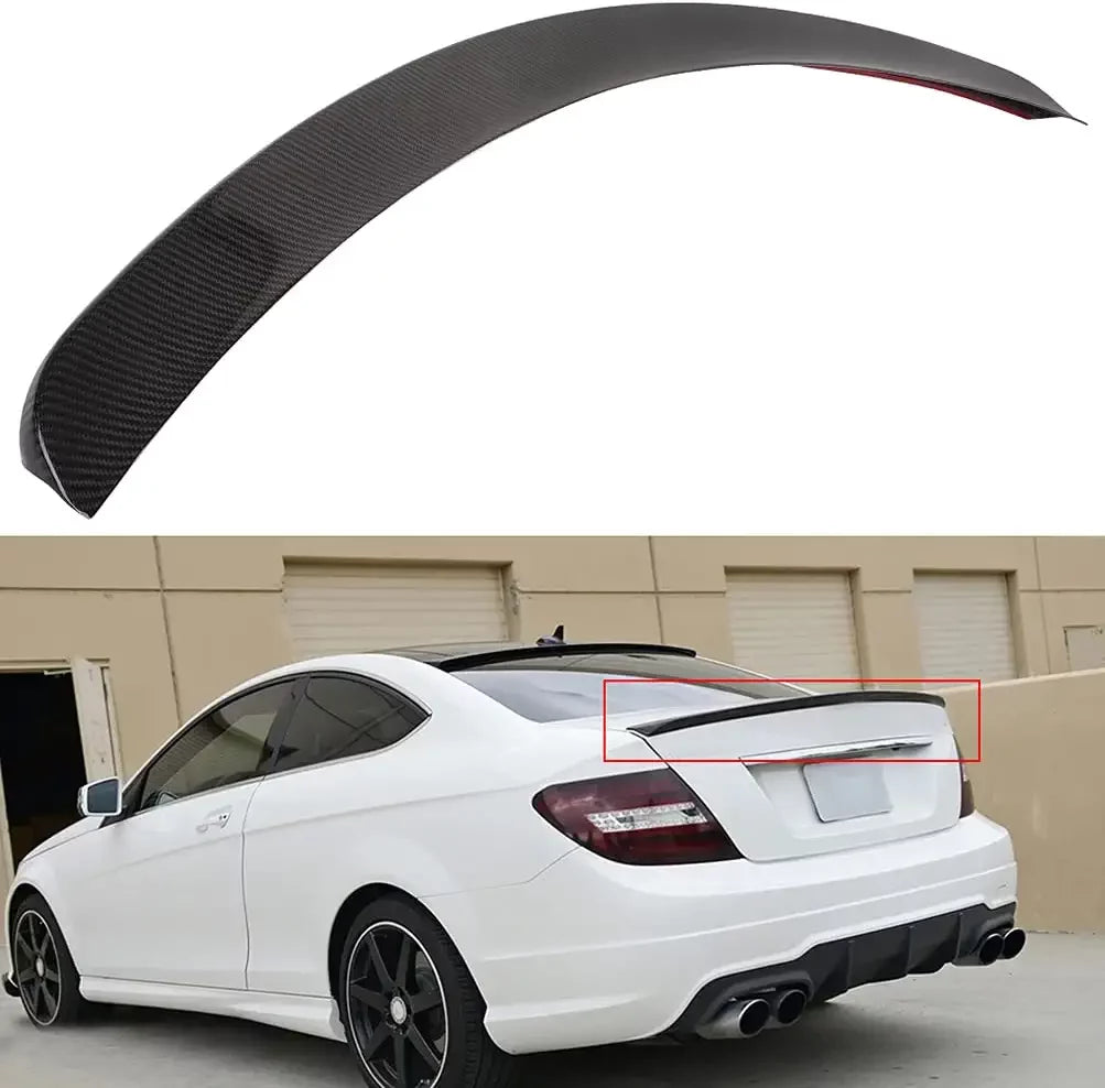 Kojem Rear Carbon Fiber Trunk Spoiler Wing for 2008-2015 Mercedes Benz  -Class      2 Door Coupe Models