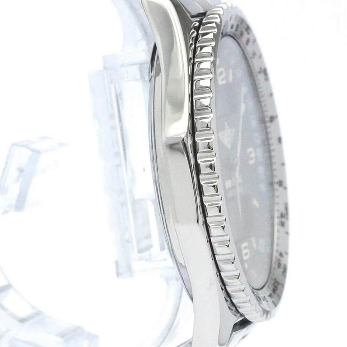 Pre-Owned Polished  Chronospace Steel Quartz Mens Watch .1  (Good)