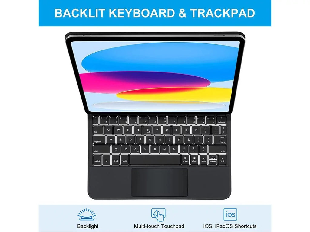 Magic Keyboard for iPad Pro 11 inch 2022 2021 2020 2018 4th 3rd 2nd 1st Gen iPad Air 5 2022 Air 4 10.9 2020 Backlit Trackpad Keyboard Magnetic Stand Cover