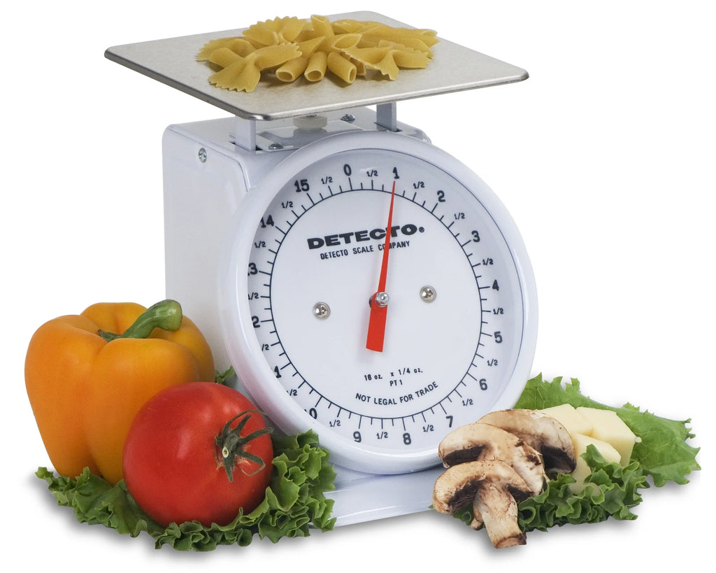 Cardinal & Detecto -1000SRK 5.75 x 5.75 in. 1000 g Stainless Steel Top Loading Rotating Dial Scale