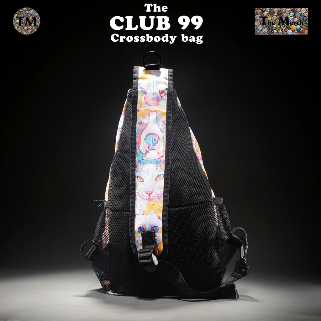 Crossbody Bag - Club 99 - (Turquoise/Orange/Cream) - Unisex - All Ages - The Merch by  Visual Arts
