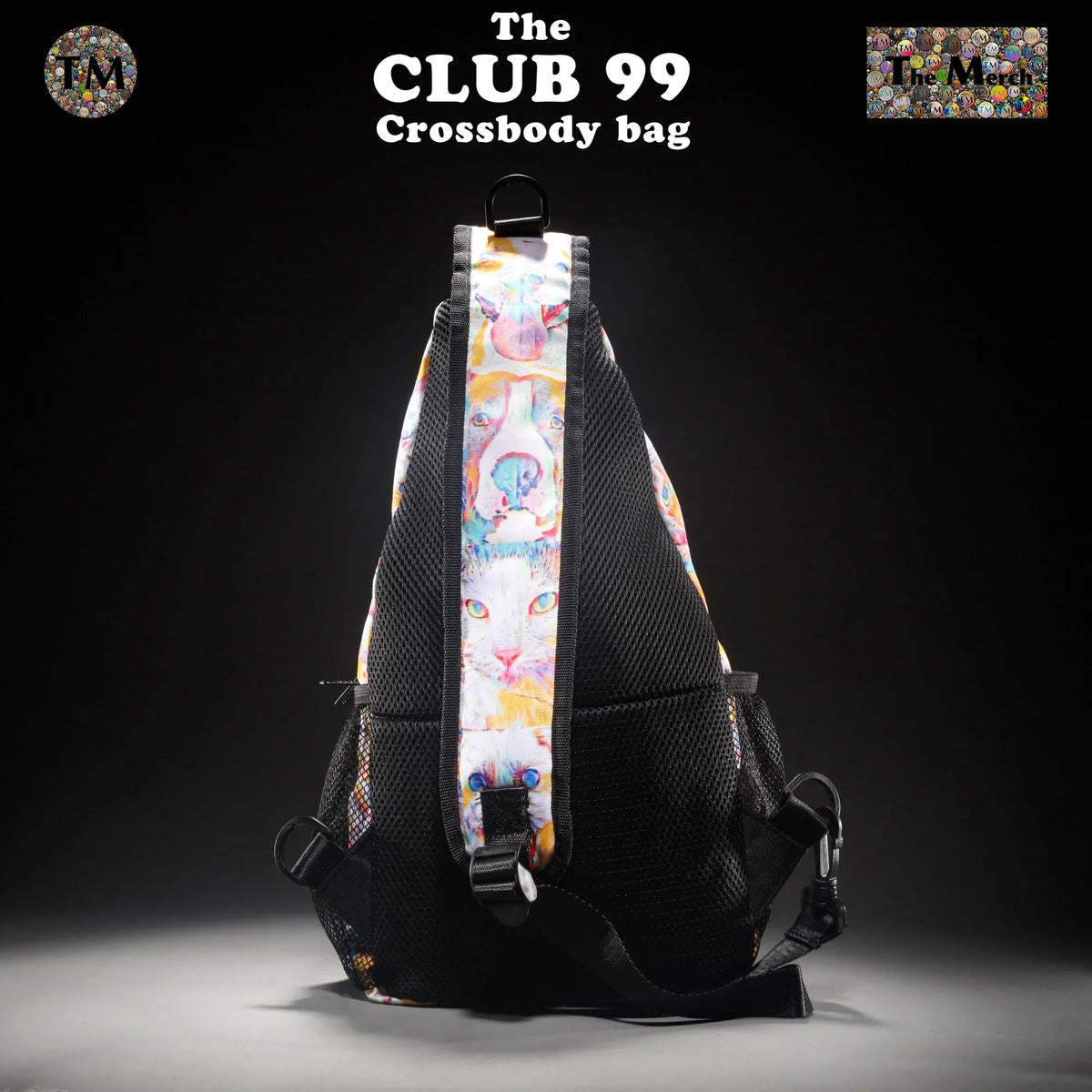 Crossbody Bag - Club 99 - (Turquoise/Orange/Cream) - Unisex - All Ages - The Merch by  Visual Arts