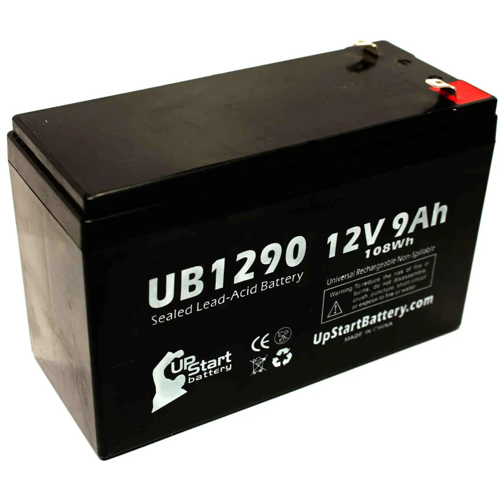 3x Pack - Compatible Amigo Mobility TravelMate Battery - Replacement  Universal Sealed Lead Acid Battery (12V, 9Ah, 9000mAh,  Terminal, , ) - Includes 6  to  Terminal Adapters
