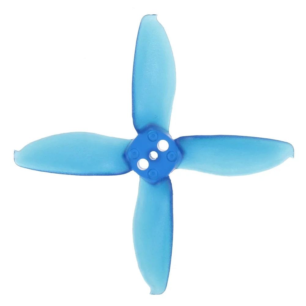 12 Pairs   Micro 2 Inch 4-blade Transparent Propellers   for 1106 1104 Motor  Racing Drone