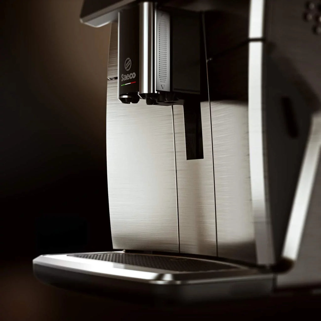 Saeco Xelsis /04 Super Automatic Espresso Machine, Titanium Metal Front