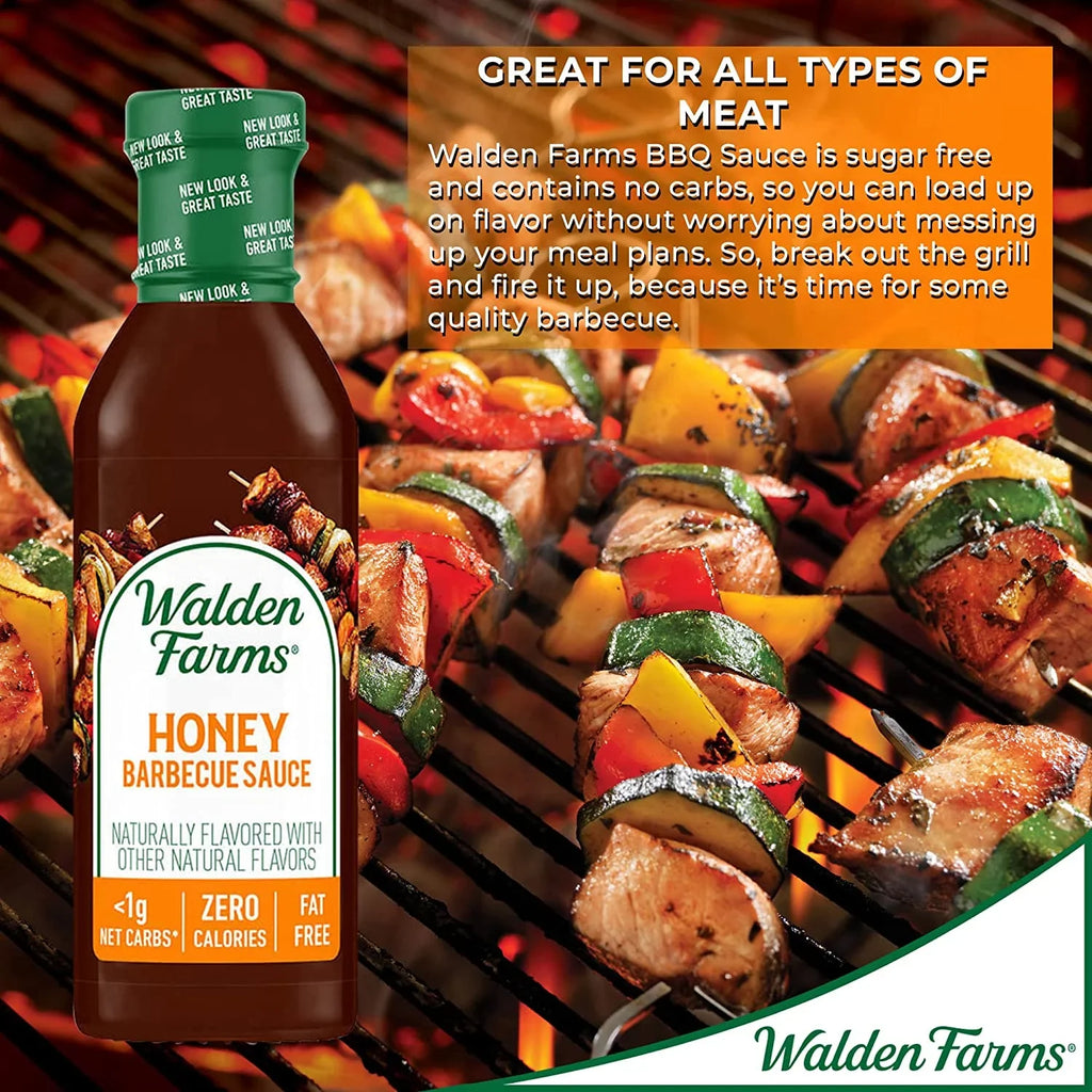 Walden Farms Calorie Free Barbecue Sauce Honey 12 fl oz Pack of 4
