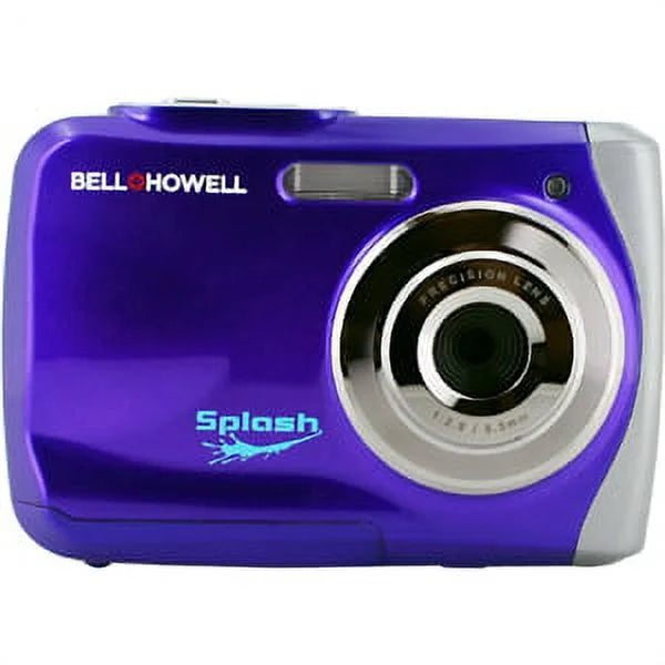 Bell+howell - 12.0 Megapixel Wp7 Splash Underwater Digital Camera -purple