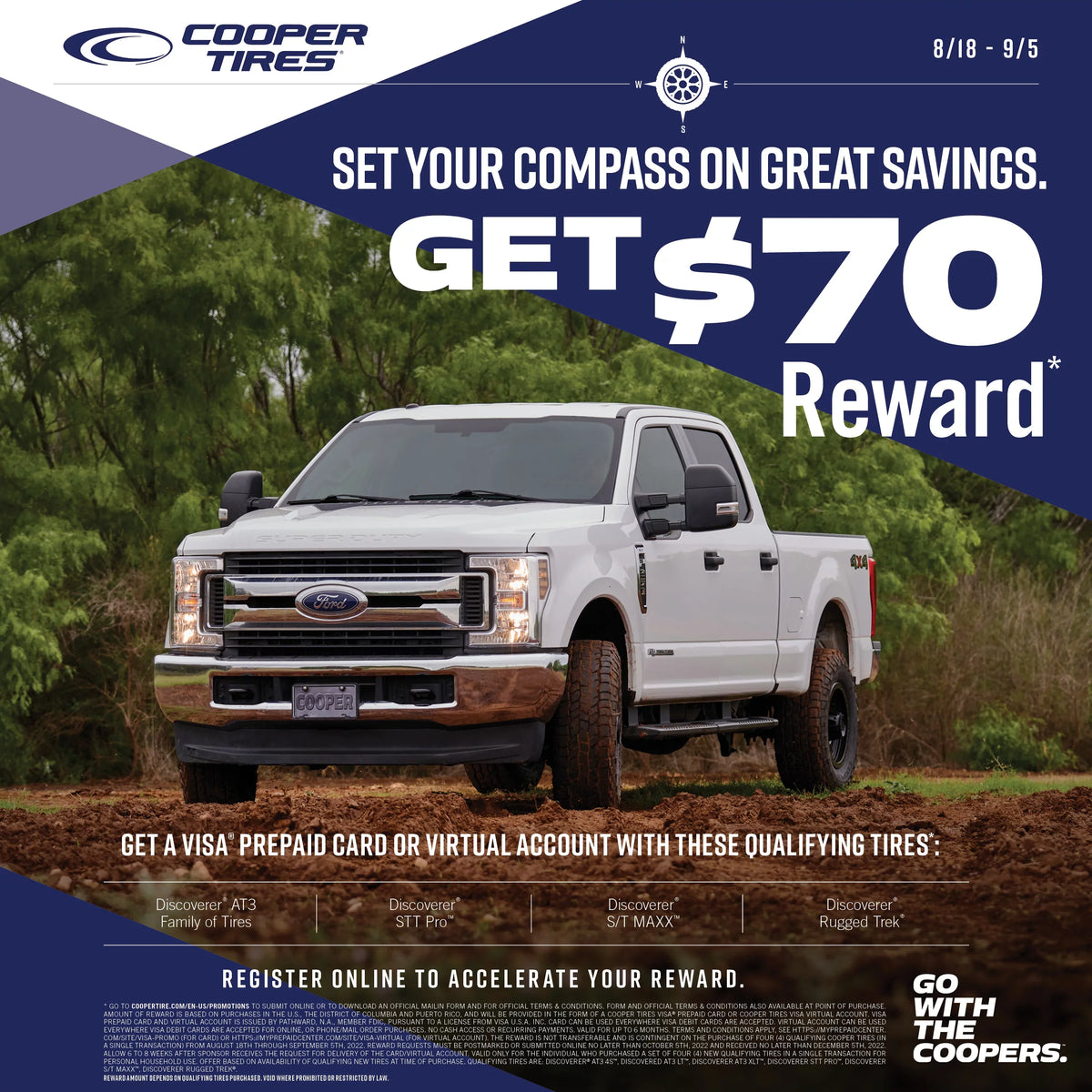 Cooper Disenclosureer  Pro All-Season /70R17 121Q Tire