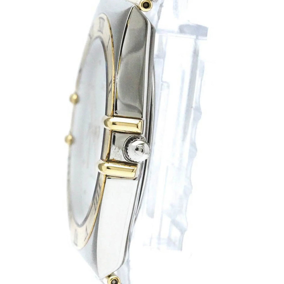 Pre-Owned Polished  Constellation Day Date 18K Gold Steel Watch 396.1070  (Good)