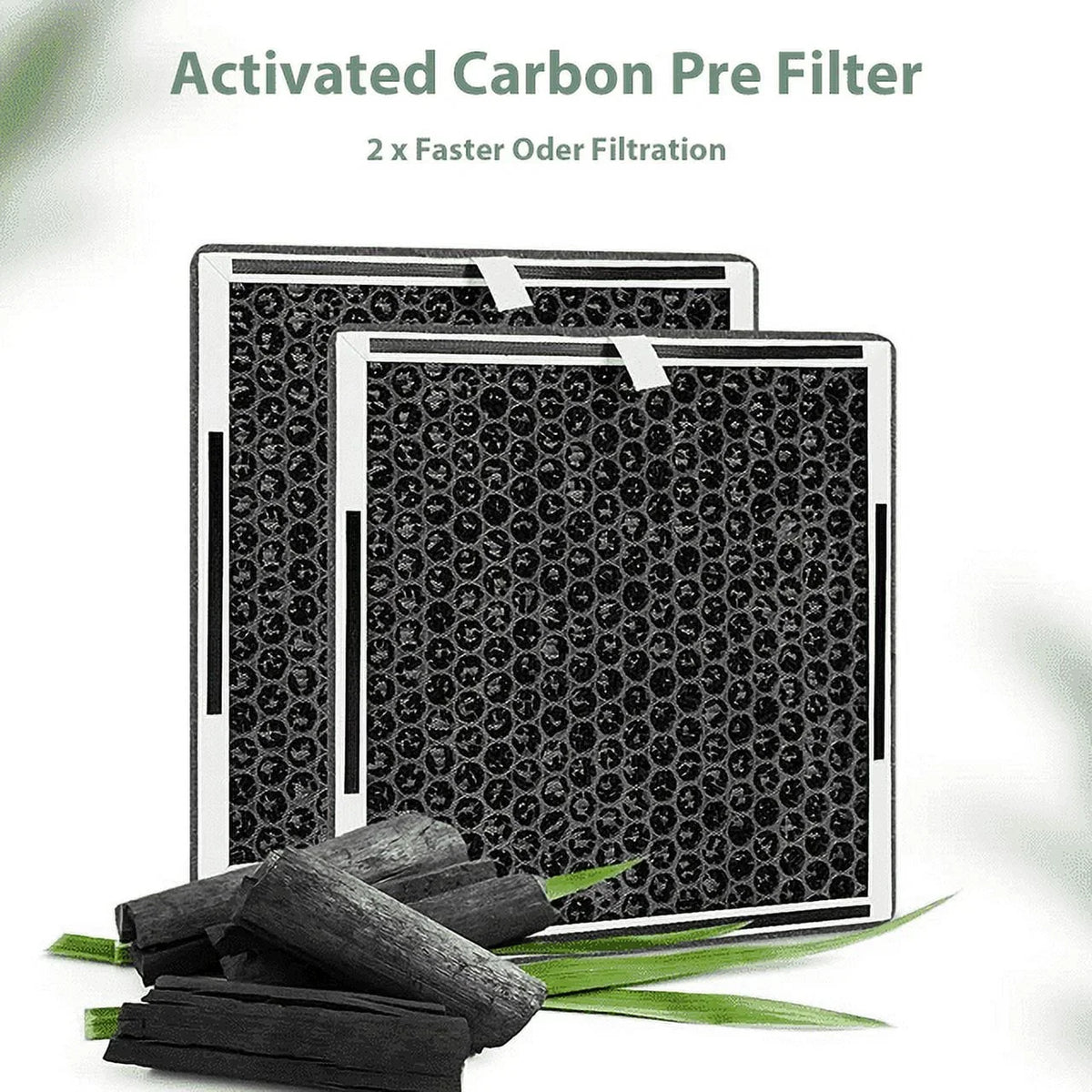2 Pack 3-in-1 True  Replacement Filter for Pure Enrichment PureZone Air Purifier, 2   Filter & 2 Activated Carbon Prefilters, Replace