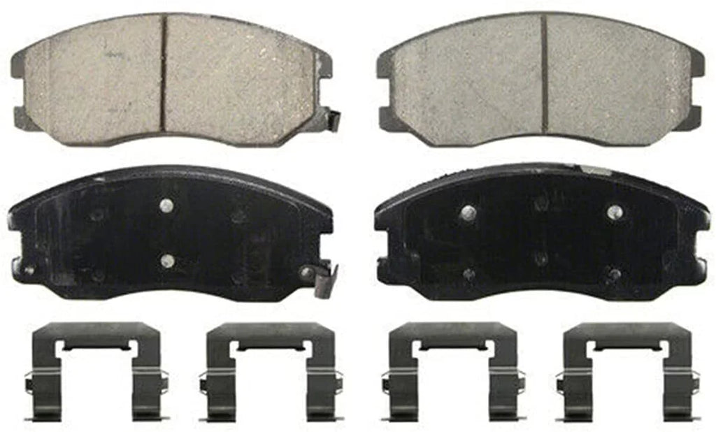 Detroit Axle - Brake Pads for Chevrolet Captiva Sport Equinox Pontiac Torrent Saturn Vue Suzuki -7, 4 Front and Rear Ceramic Brake Pads Replacement Fits select: 2008-2009
