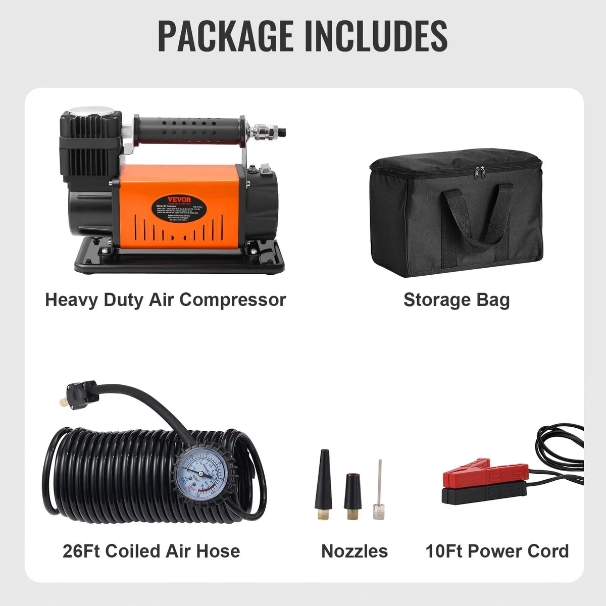 On-Board 12V Air Compressor, High Performance Universal, 150PSI 6CFM