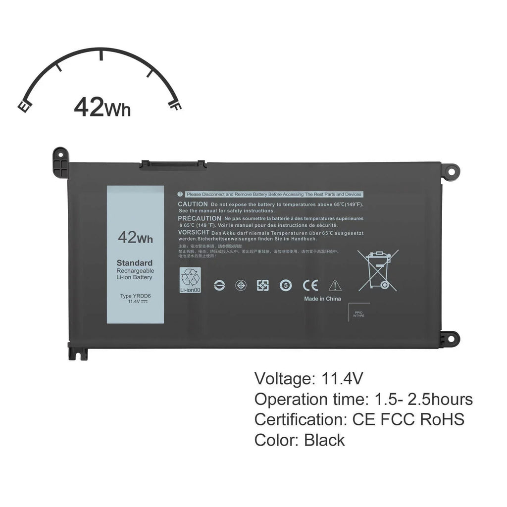 Type  Battery For Dell Inspiron 14 5000 2-in-1 5480 5482 series