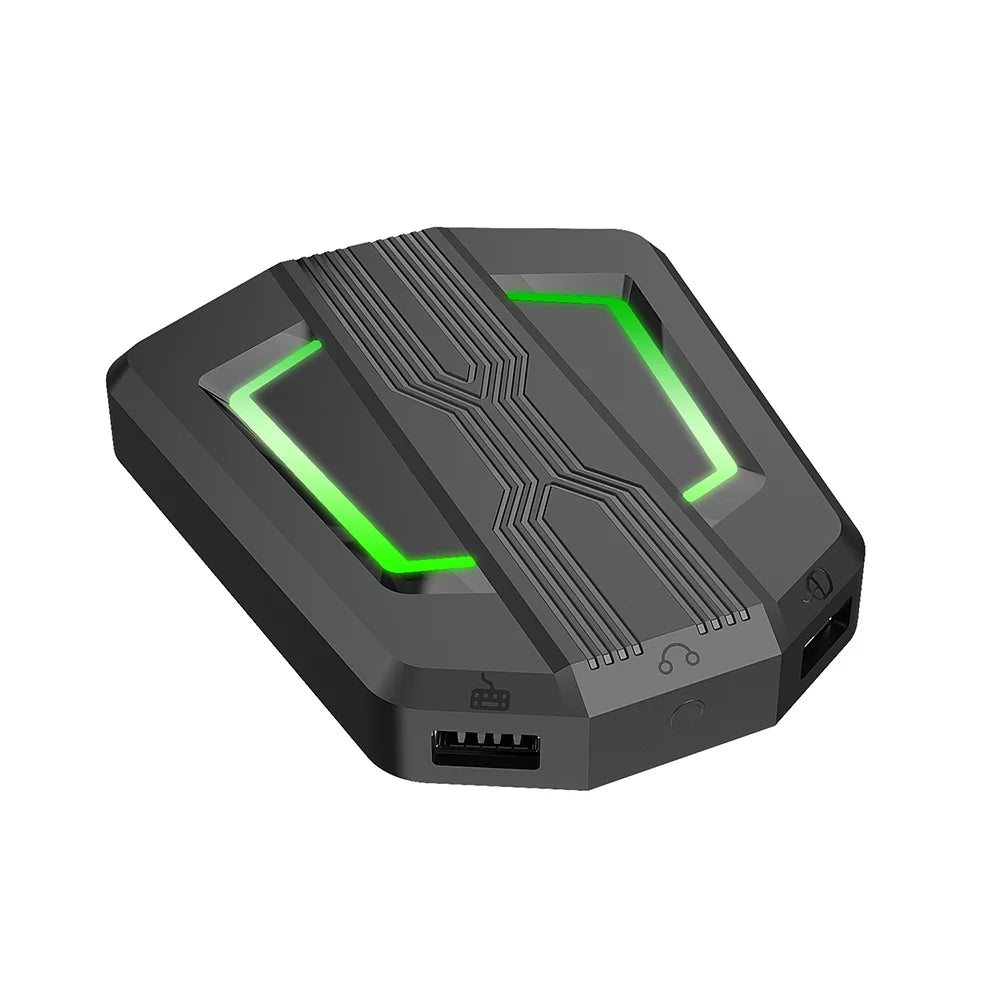 Walmeck  Keyboard and Adapter Portable Mice Converter Replacement for -Switch  XBox One 360 with Four-color Breathing Light