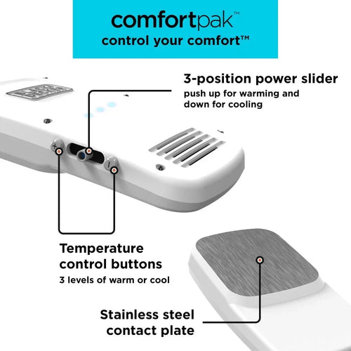'+ Comfortpak, Wearable Cooling and Heating Device, Cloud White (-10)