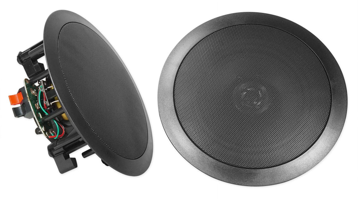 Rockville   Multi Room Home Receiver+6) Ceiling+2) Black Wall Speakers