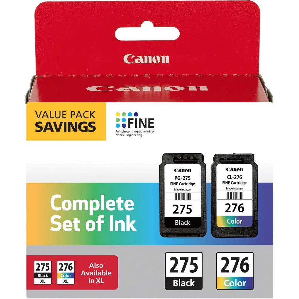 Canon 4988C005 (-275; -276) Multipack Ink, Black/Cyan/Magenta/Yellow