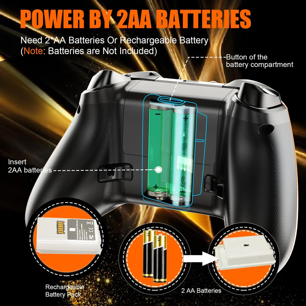 Bonacell Wireless Controller for Xbox One, (Watch Video to Update )Game Controller Compatible with Xbox One/Xbox One /, Xbox Series / Gamepad Support Turbo/3.5mm Headphone Jack/Macro Functions