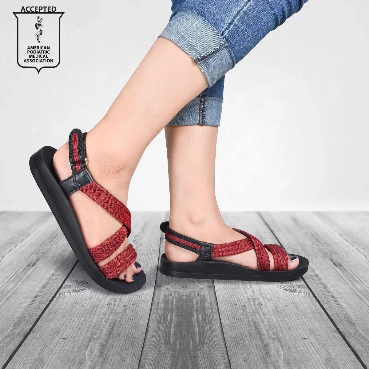 Aerothotic Women's Hadal Adjustable Ankle Strap Open Toe Sandals