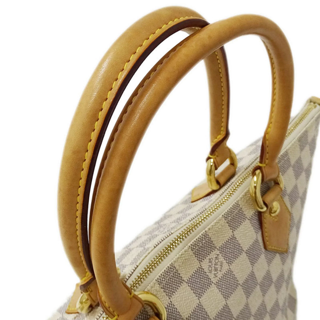 Authenticated Used Louis Vuitton   Bag Damier Azul Ladies Tote Handbag Saleya   White Gray