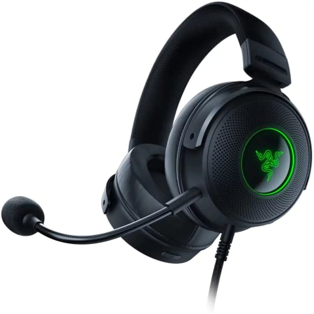 Razer Kraken  Hypersense Wired Usb Gaming Headset /Haptic Technology: Triforce Titanium 50Mm Drivers - Thx Spatial Audio - Hybrid Fabric & Leatherette Memory Foam Cushions - Detachable Mic