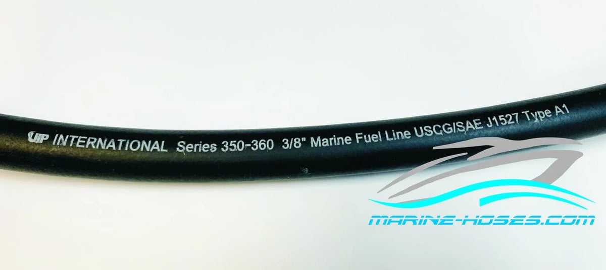 Marine Fuel Hose   Boot Fuel Line 3/8"     Low Permeation Fuel Feed Hose Unaflex  New Line  25 feet
