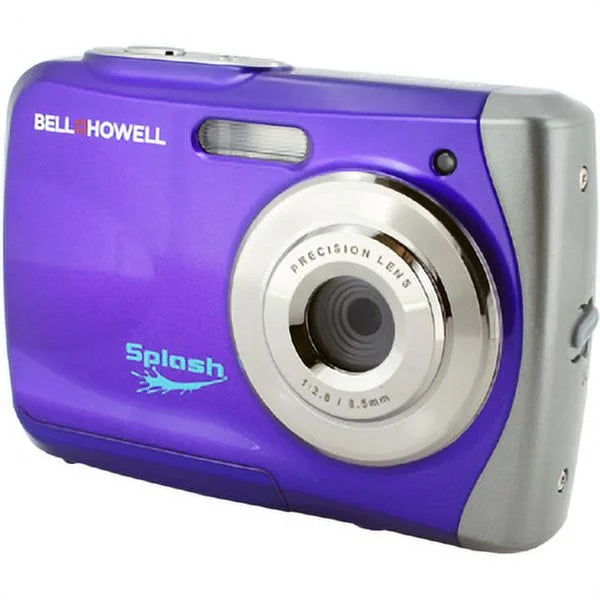 Bell+howell - 12.0 Megapixel Wp7 Splash Underwater Digital Camera -purple