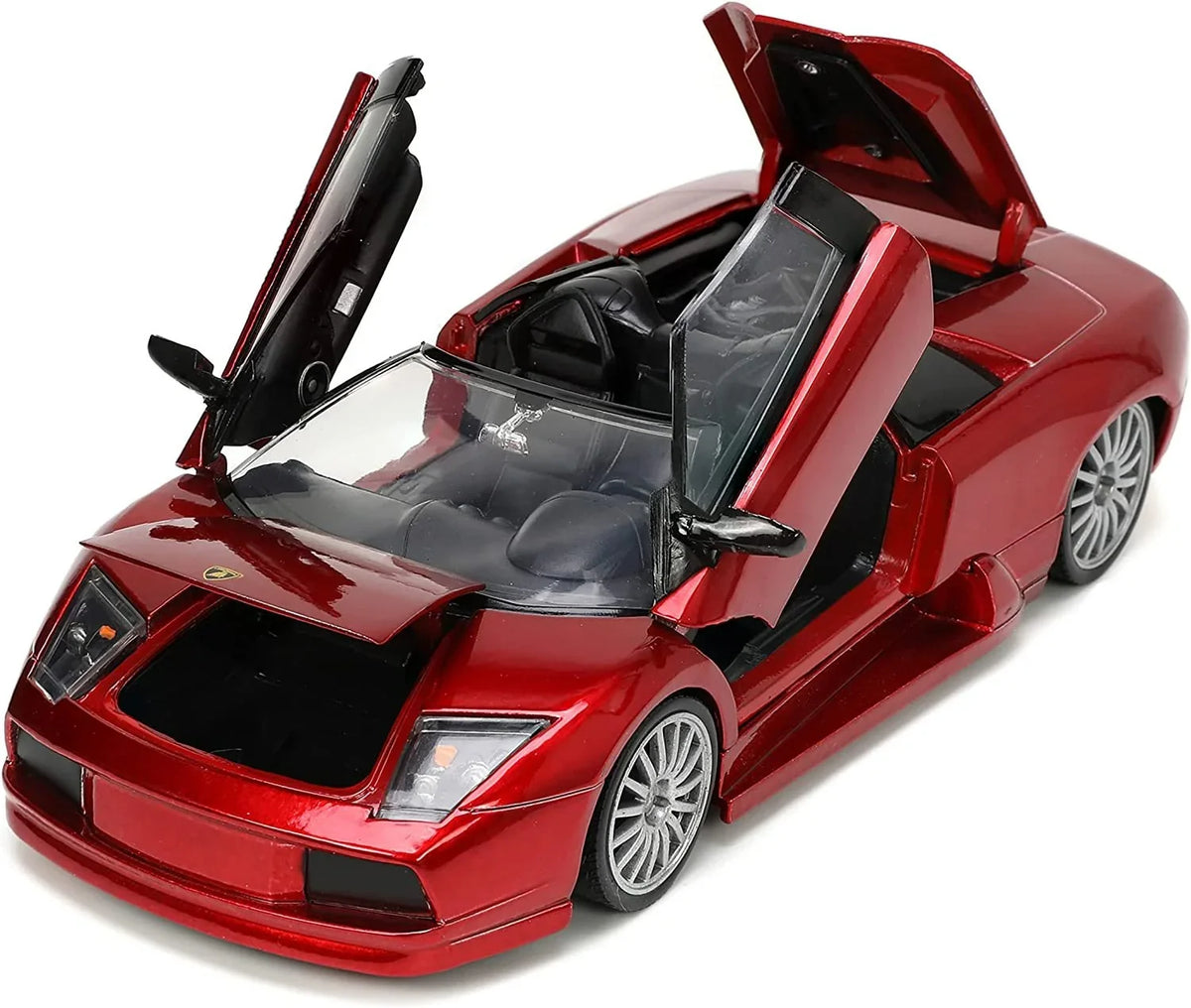 Lamborghini Murcielago Roadster Red Metallic "Hyper-Spec" Series 1/24 Diecast Model Car by Jada